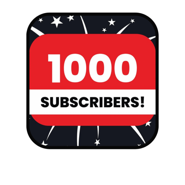 Youtube 1000 followers in your channel with high quality global